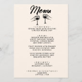 モダン手書描予測できなヴィンテージ メニュー (正面)