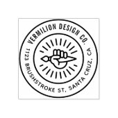 モダン手筆のビジネスカスタムアドレス ラバースタンプ (インプリント)