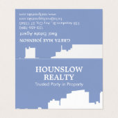 モダン折り曲げ 名刺 (外部フラット)