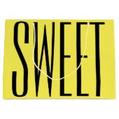 モダン抱き枕誕生日 ラージペーパーバッグ (正面)