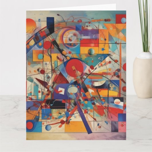 モダン抽象アート作品 カード (正面)