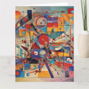 モダン抽象アート作品 カード