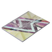 モダン抽象アート スパイラルノートブック ノートブック (左側)