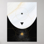 モダン抽象アート ミッドセンチュリー ミニマリスト ポスター (正面)