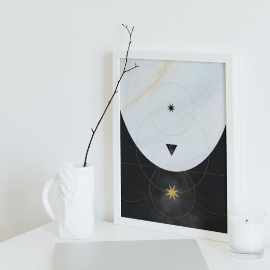 モダン抽象アート ミッドセンチュリー ミニマリスト ポスター