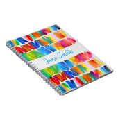 モダン抽象カラーリオット クレイジーカラー ノートブック (右側)