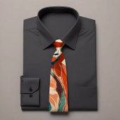 モダン抽象デザインタイと色数々の付きパテ ネクタイ