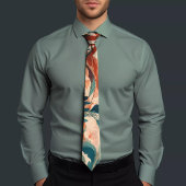 モダン抽象デザインタイと色数々の付きパテ ネクタイ