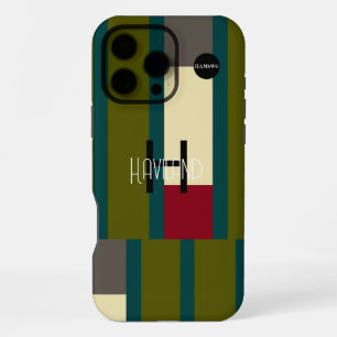 モダン抽象デザイン携帯電話ケースHAMbWG iPhone 16 Pro Maxケース