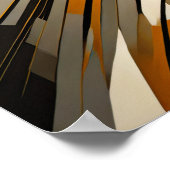 モダン抽象デザイン未来主義V ポスター (角)