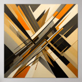 モダン抽象デザイン未来主義V ポスター (正面)