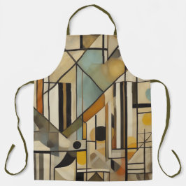 モダン抽象デザイン エプロン