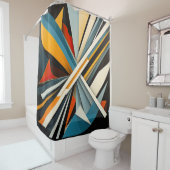 モダン抽象デザイン シャワーカーテン (インサイチュ)