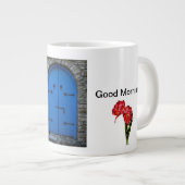 モダン抽象デザイン ジャンボコーヒーマグカップ (正面右)