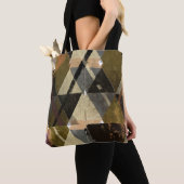 モダン抽象デザイン トートバッグ (クローズアップ)