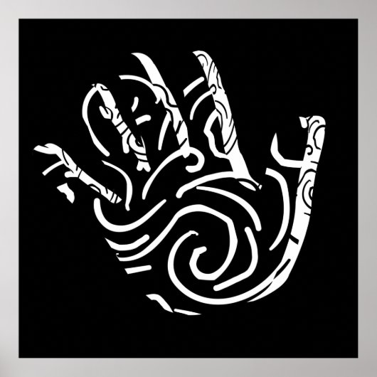 モダン抽象デザイン ポスター (正面)