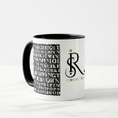 モダン抽象デザイン マグカップ (正面左)