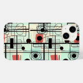 モダン抽象デザイン、動的線装飾用クッション Case-Mate iPhoneケース (裏面 (横))