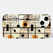 モダン抽象デザイン、動的線装飾用クッション Case-Mate iPhoneケース (裏面 (横))