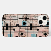 モダン抽象デザイン、動的線装飾用クッション Case-Mate iPhoneケース (裏面 (横))