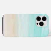 モダン抽象ビーチ iPhoneケース (裏面横)