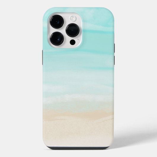 モダン抽象ビーチ iPhoneケース (裏面)