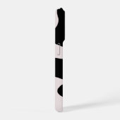 モダン抽象ブラックドットパターン携帯ケース iPhoneケース (右側面)