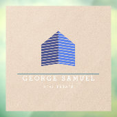 モダン抽象ホームロゴ不動産屋 ウィンドウサイン (シート3)