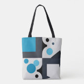 モダン抽象幾何学アート トートバッグ (裏面)