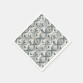 モダン抽象波動スフィア未来主義パターン スタンダードカクテルナプキン (角)