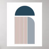 モダン抽象現代幾何学アート ポスター (正面)