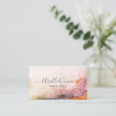 モダン抽象画ブラシストローク 名刺 (スタンド正面)