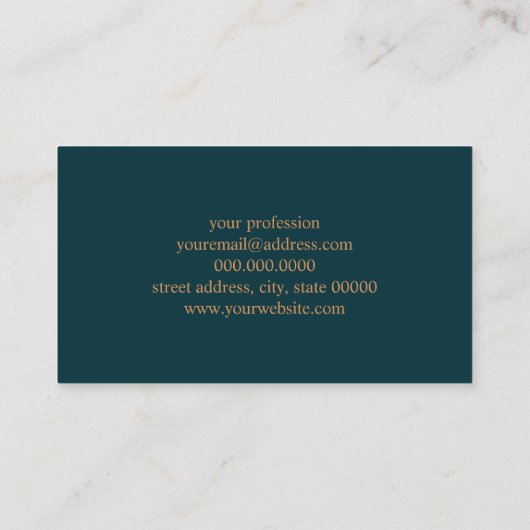 モダン抽象的で幾何学的な色のブロックパターン 名刺 (裏面)