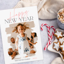 モダン抽象芸術おめでとう新年の筆頭桃色