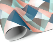 モダン抽象芸術お尻幾何学的モザイクアートパターン ラッピングペーパー (ロールコーナー)
