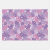 モダン抽象芸術のス絵を描ロークパターン ラッピングペーパーシート (正面3)