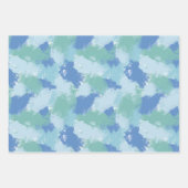 モダン抽象芸術のス絵を描ロークパターン ラッピングペーパーシート (正面2)