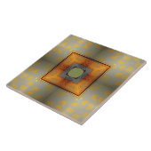 モダン抽象芸術のセージ緑色 タイル (側面)