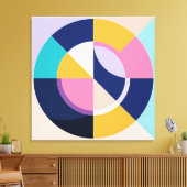 モダン抽象芸術の幾何形状 キャンバスプリント (インサイチュ (リビング))