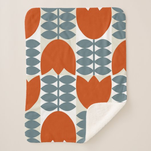 モダン抽象芸術の形状 シェルパブランケット (正面)