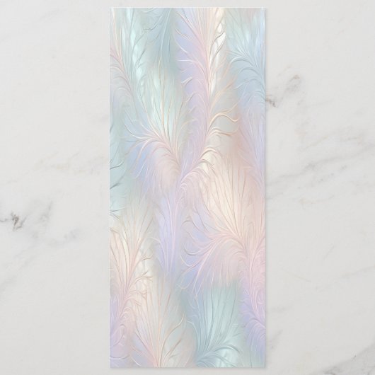 モダン抽象芸術の結婚メニュー メニュー (裏面)