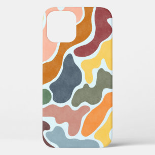 モダン抽象芸術の自然イラストレーション iPhone 12ケース