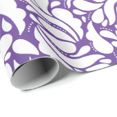 モダン抽象芸術の葉模様 ラッピングペーパー (ロールコーナー)