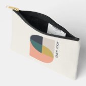 モダン抽象芸術アエレガントート幾何学ミニマル アクセサリーポーチ (見開き)