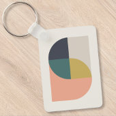 モダン抽象芸術アエレガントート幾何学ミニマル キーホルダー
