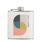 モダン抽象芸術アエレガントート幾何学ミニマル フラスク (正面)