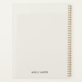 モダン抽象芸術アエレガントート幾何学ミニマル プランナー手帳 (裏面)