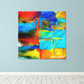 モダン抽象芸術アエレガントート キャンバスプリント (インサイチュ (ウッドフロア))
