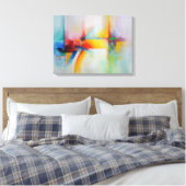 モダン抽象芸術アクリル絵を描酸 キャンバスプリント (インサイチュ (寝室))