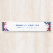 モダン抽象芸術アメリカ国旗のデザイン サインプレート (正面)